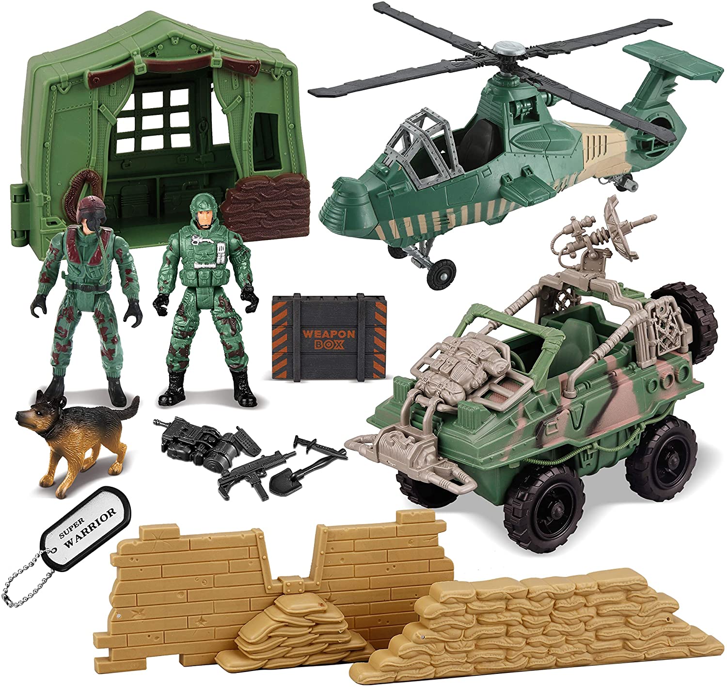 Gold Toy Pcs Military Toys Army Men Action Figures Play Set With