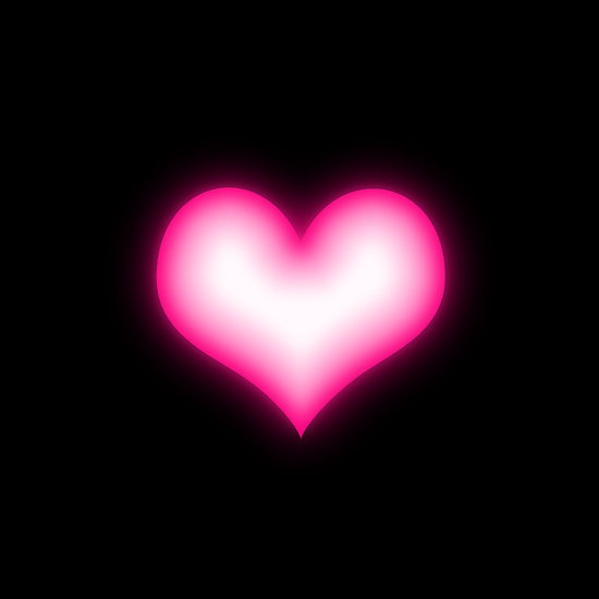 Pink Heart On Black Background iPhone 6s Snap Background