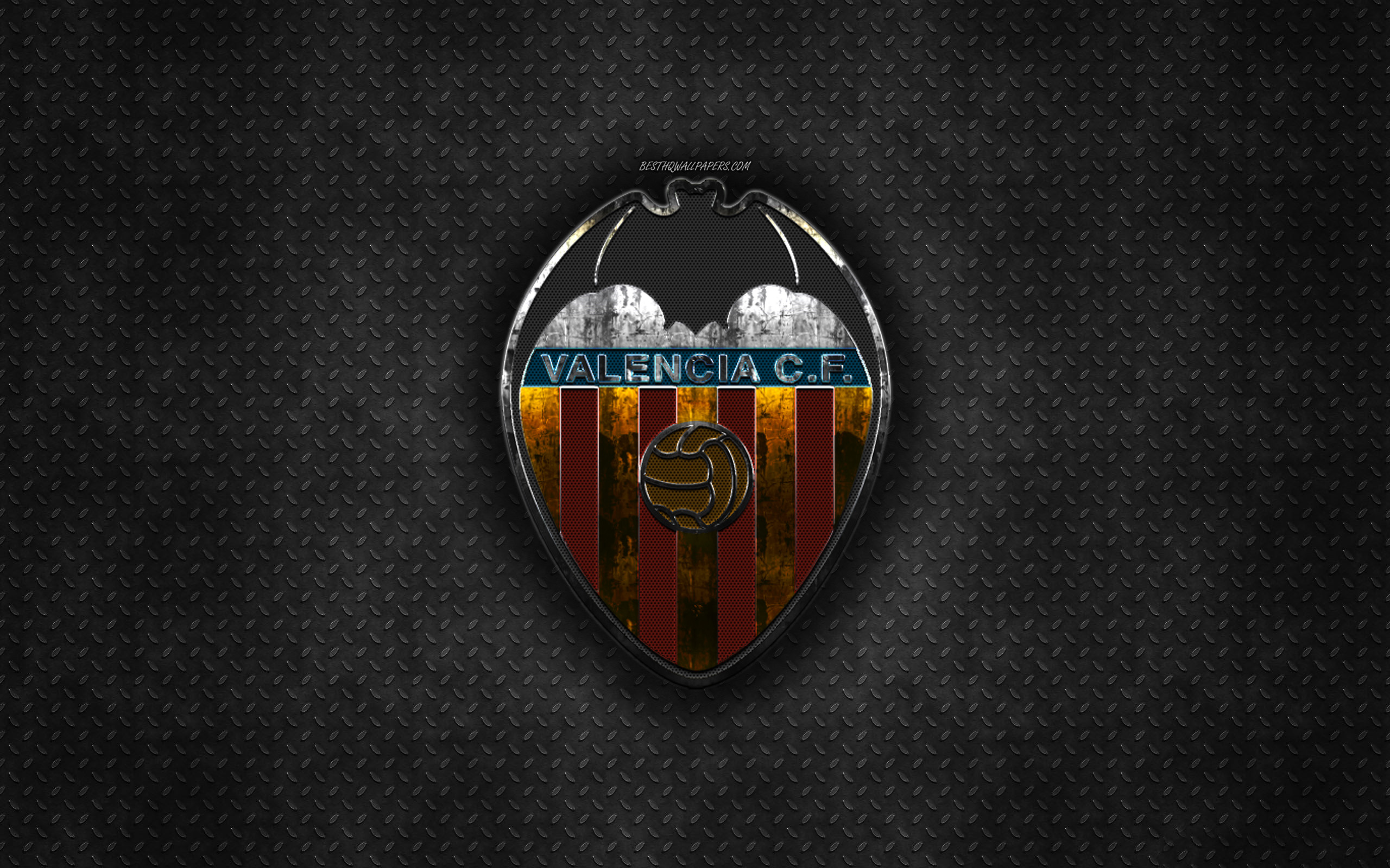 Wallpaper Valencia Cf Spanish Football Club Black