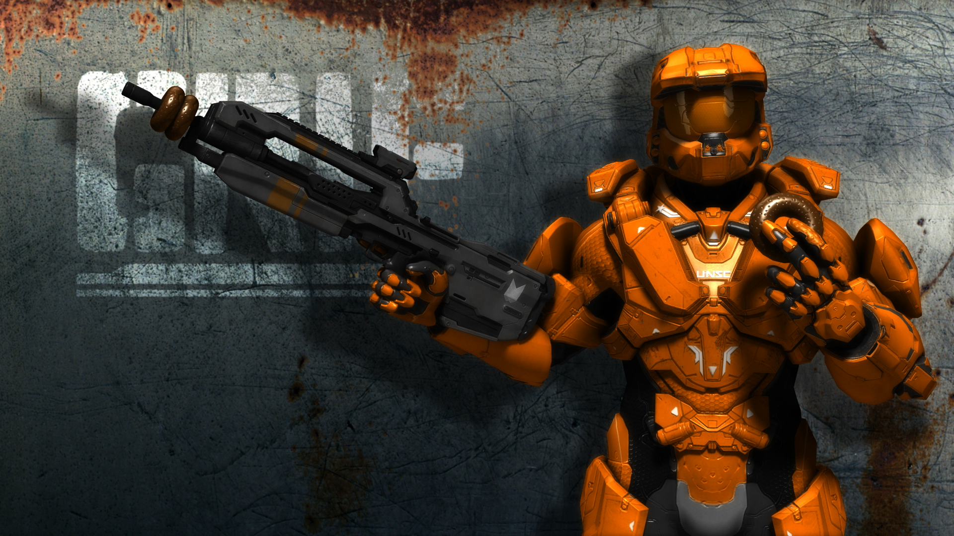 Orange Cartoon Character Red Vs Blue Wallpaper And