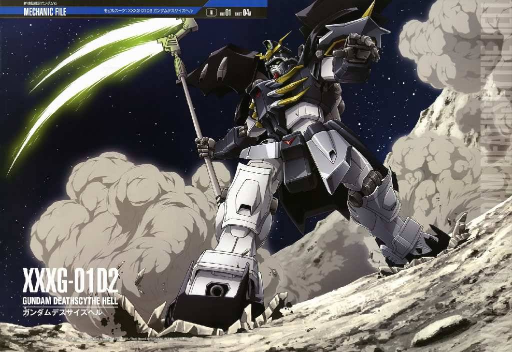 Deathscythe Hell Mecha File Gundam Wing Wallpaper