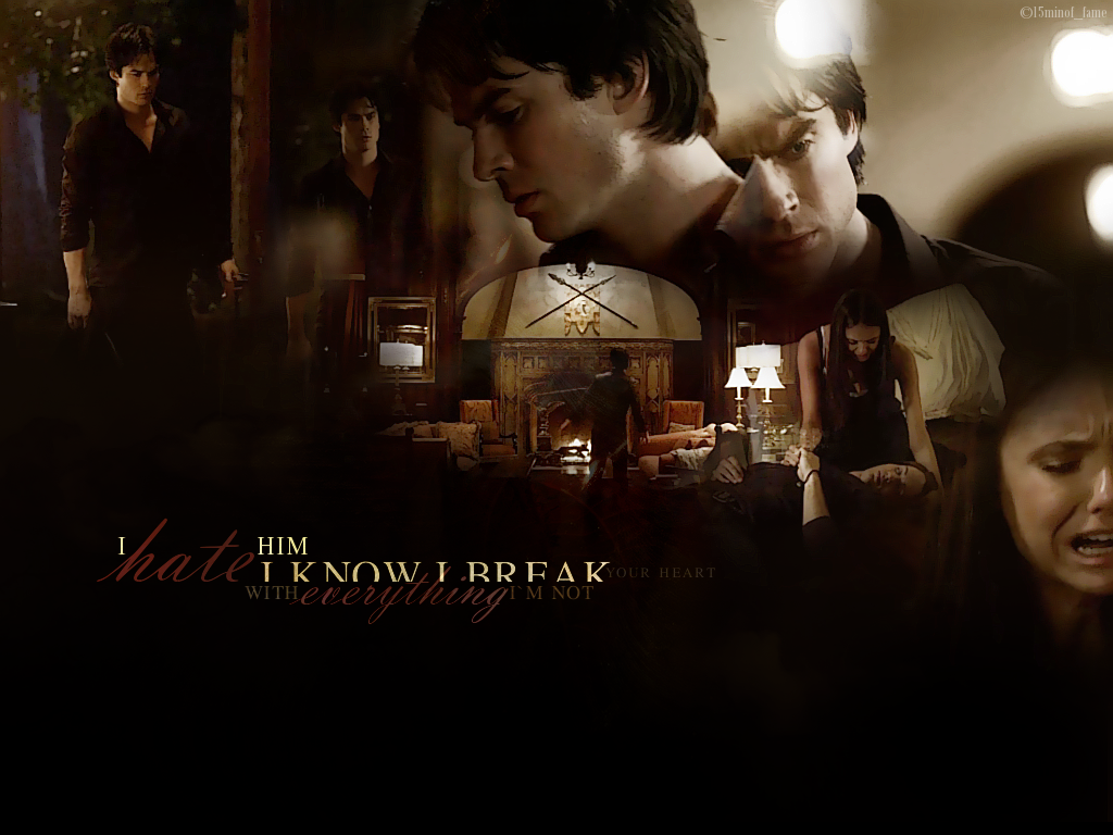 Elena And Damon Wallpaper