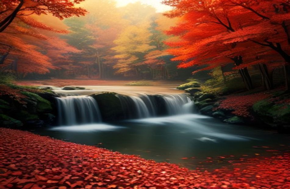 Red Nature Wallpaper