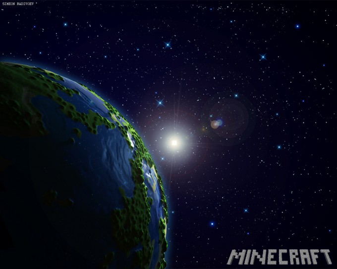 The World Of Minecraft Looked At From A Far Distance Maybe We Should