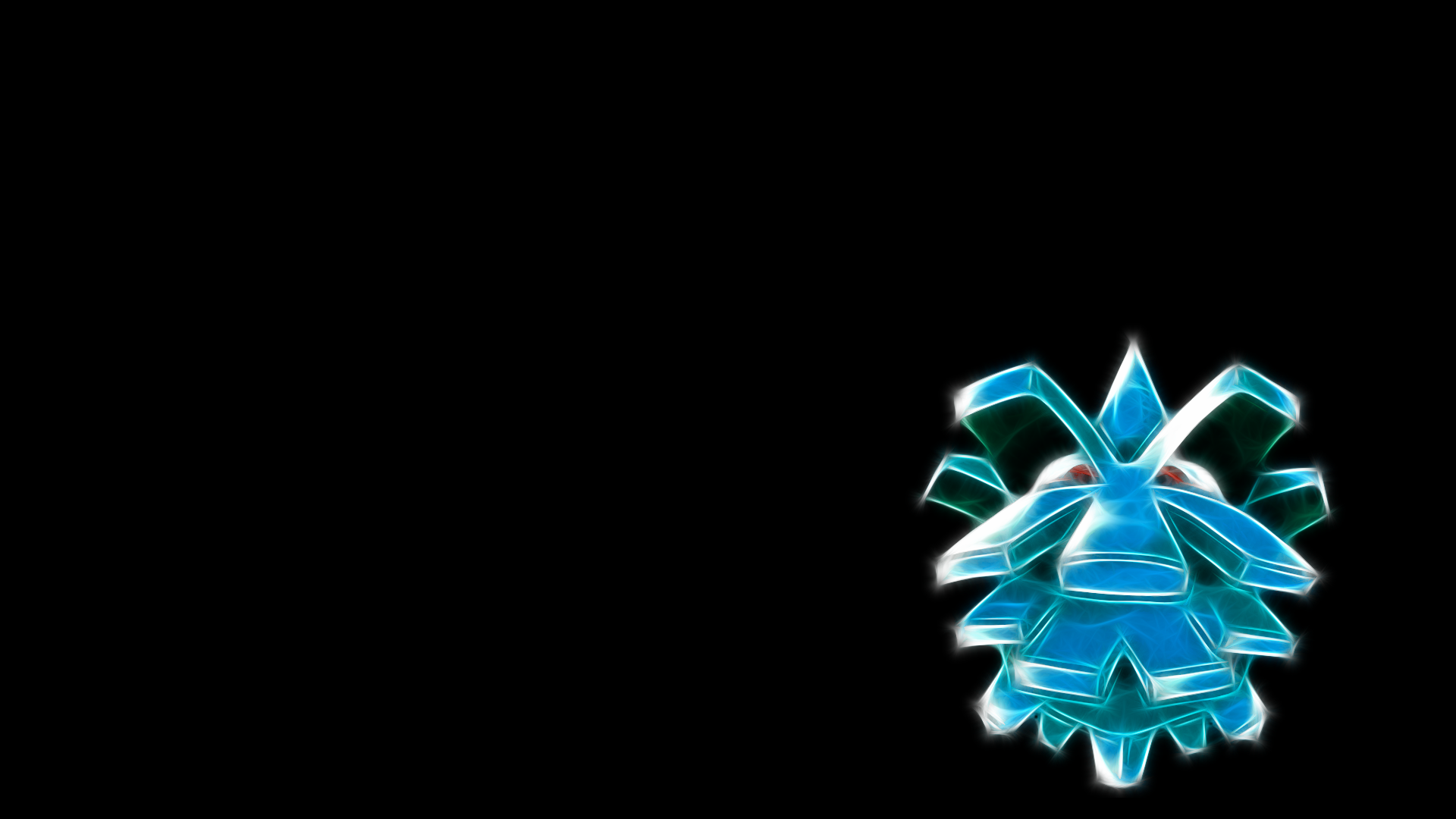 Screenheaven Fractalius Pineco Pokemon Black Background