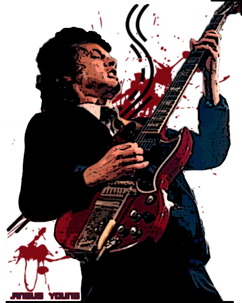 Angus Young Rocks By Soulsseeker