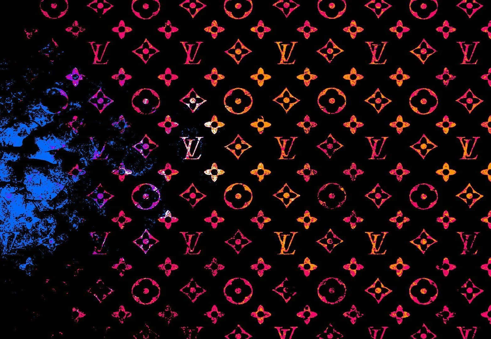 Louis Vuitton Logo Gradient Wallpaper
