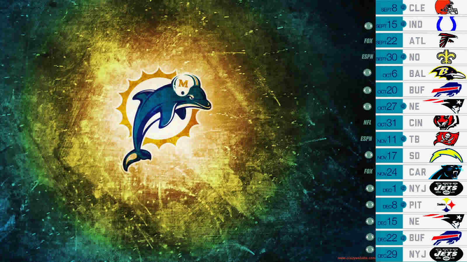 Miami Dolphins Game Schedule Football Team Wallpaper Click