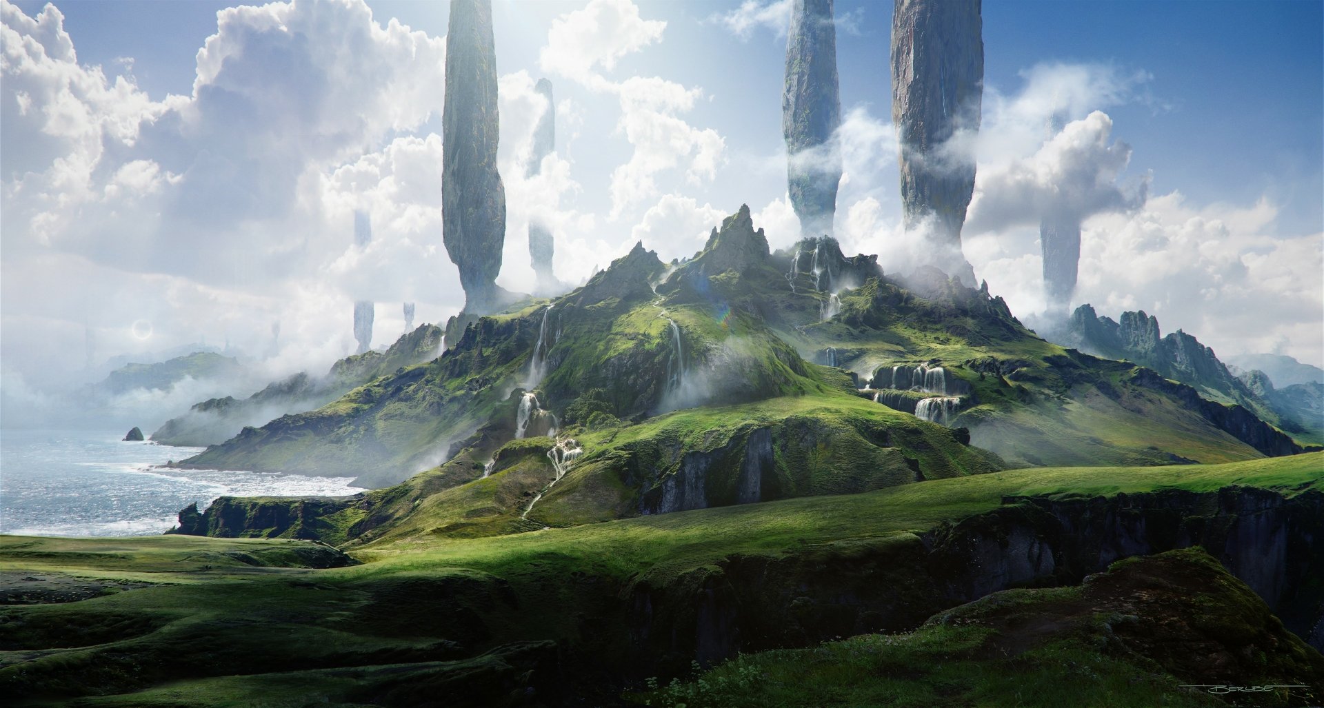 Sci Fi Landscape HD Wallpaper By Jonathan Berube