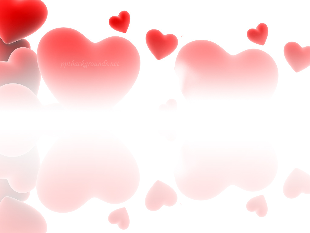 Love Hearts Background Red