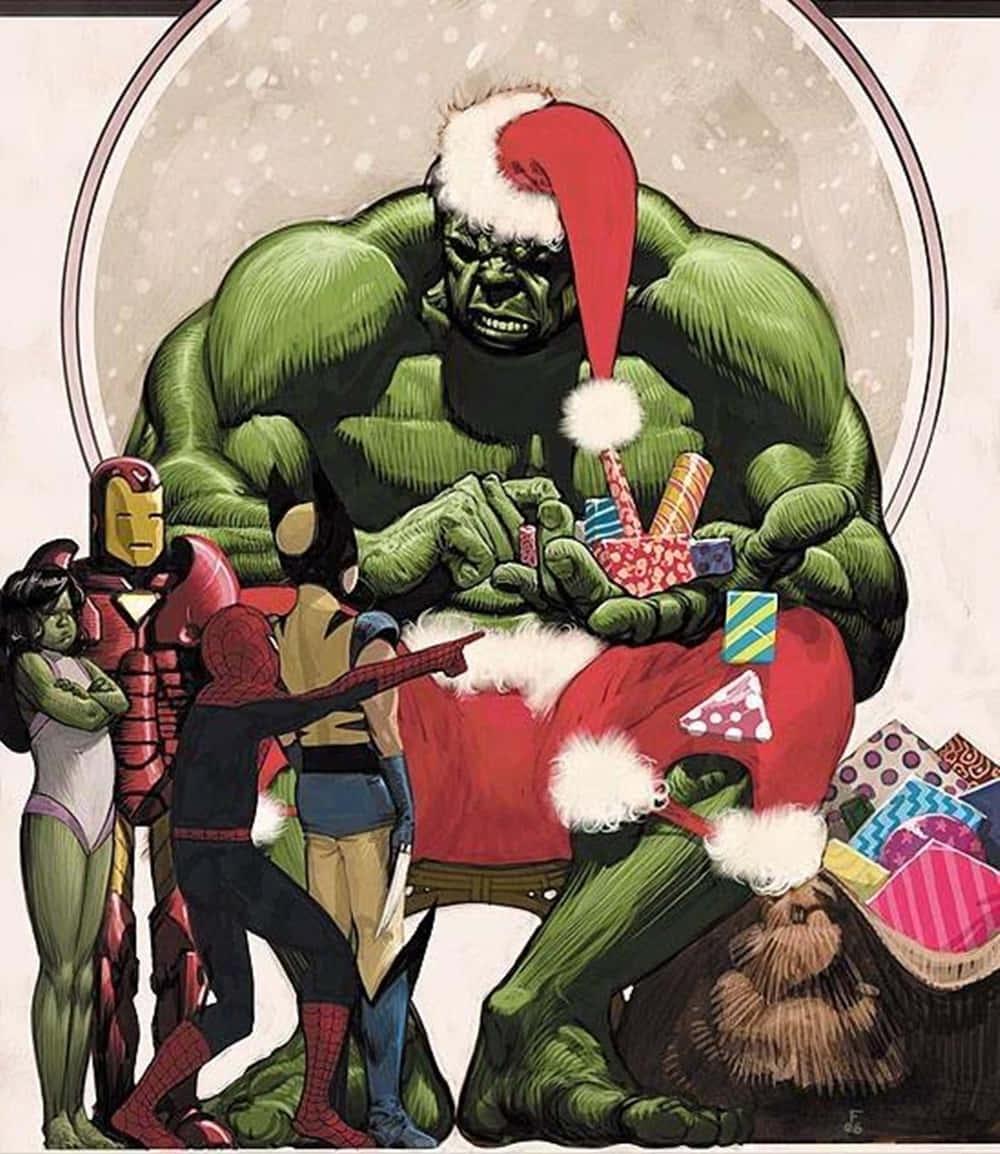 Download Marvel Christmas Holiday Special Book Wallpaper