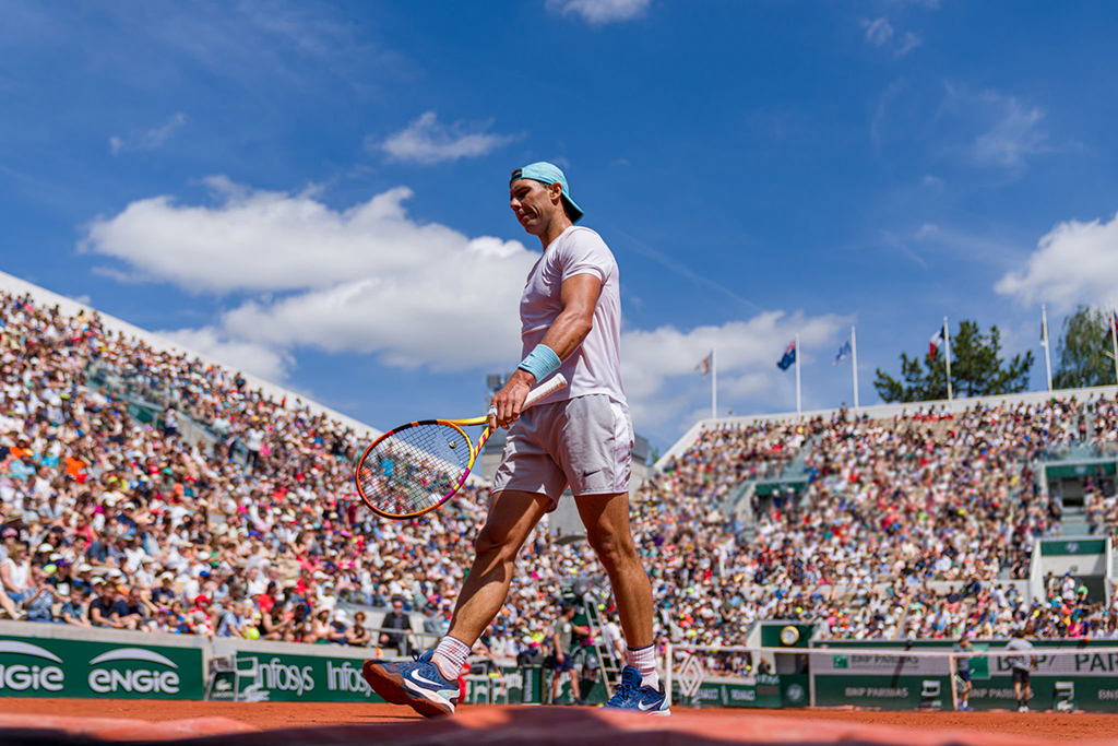 Roland Garros Rafael Nadal Practices With David Goffin In