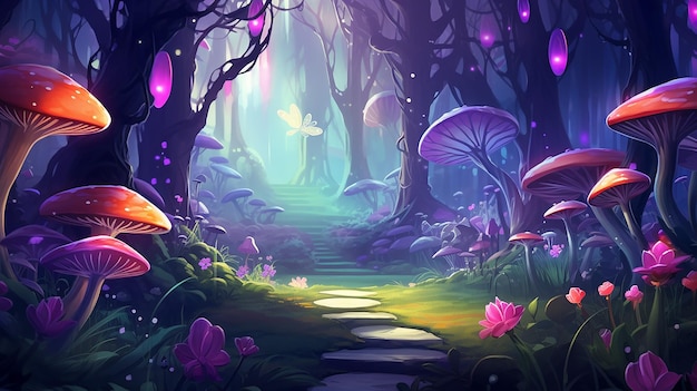 Wonderland Background Wallpaper