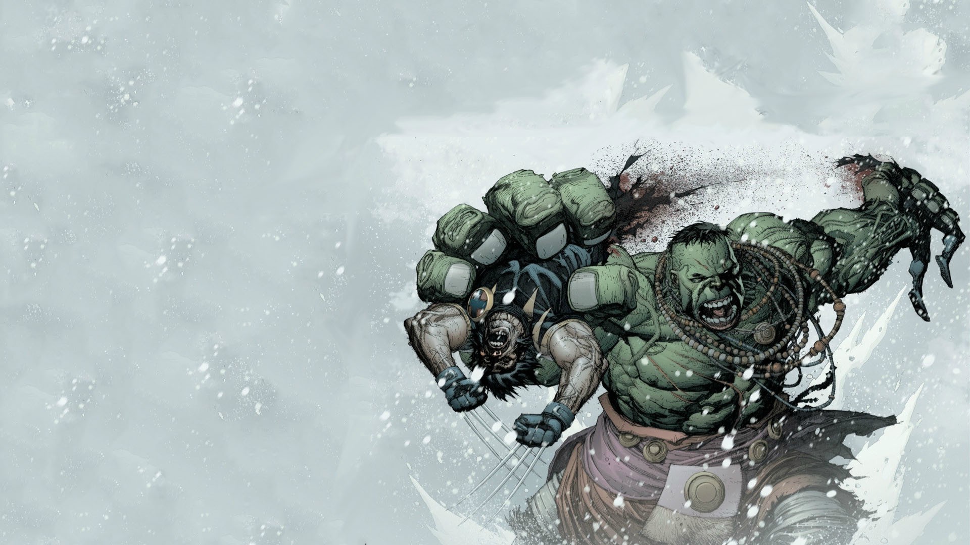 Hulk vs Wolverine [1920x1080] iimgurcom