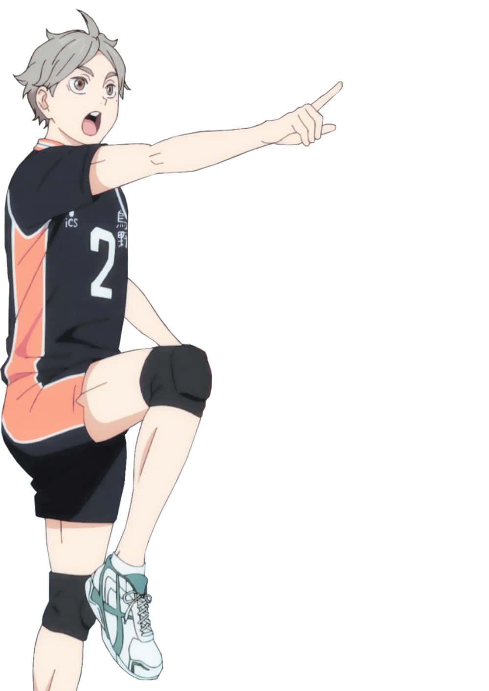 Sugawara Koshi In Action On The Volleyball Court