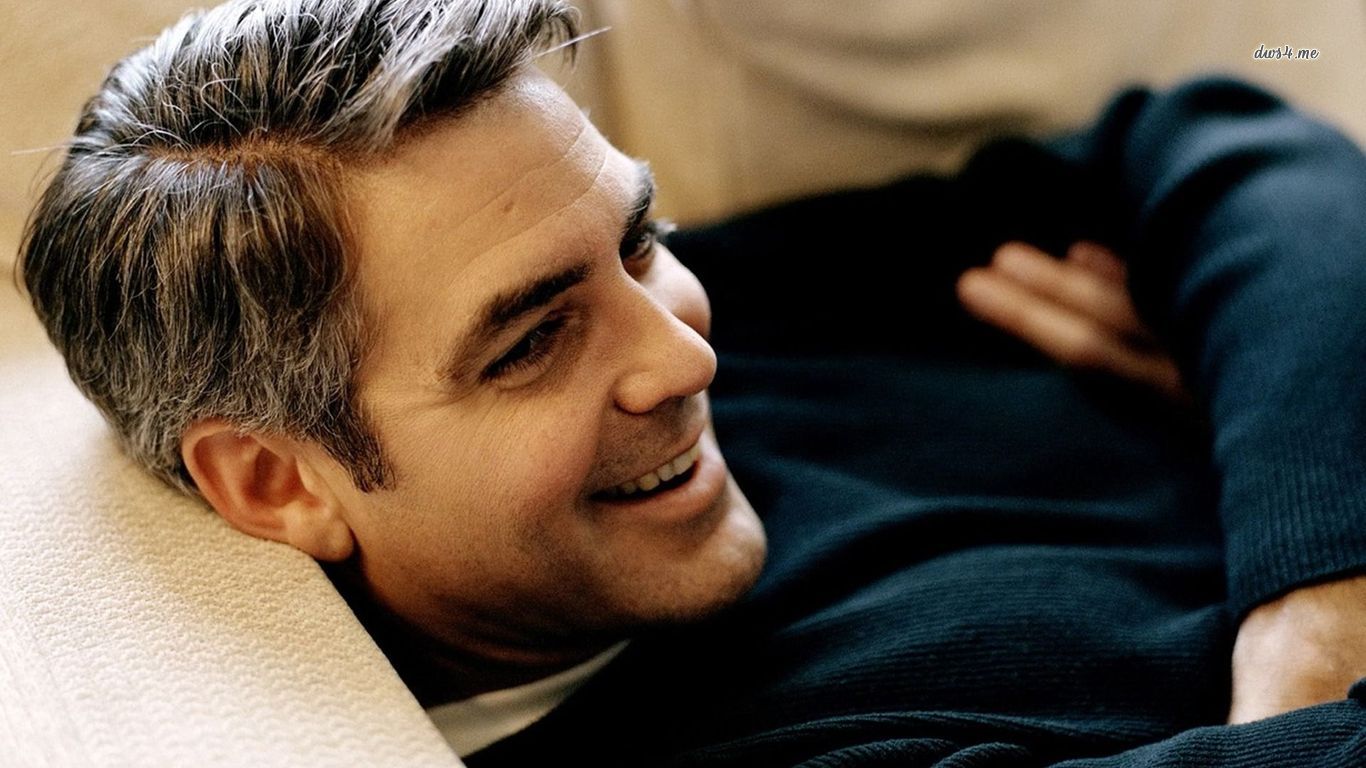 George Clooney On Sofa Image Resolution