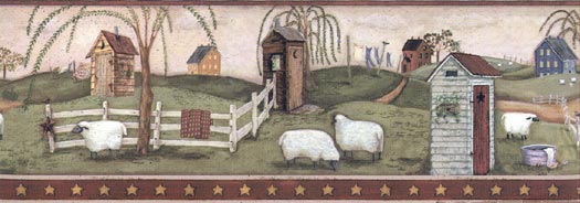 Sheep And Star Wallpaper Border