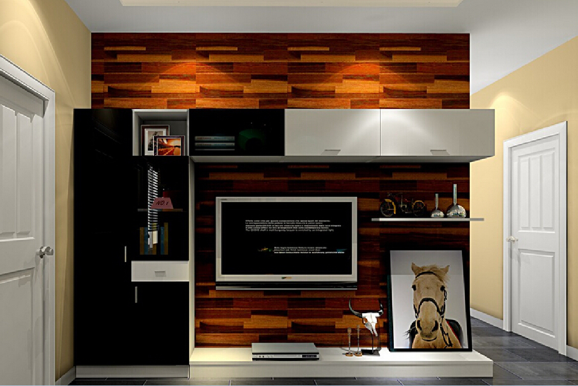 Brown Wallpaper Interior Design 3d House Pictures