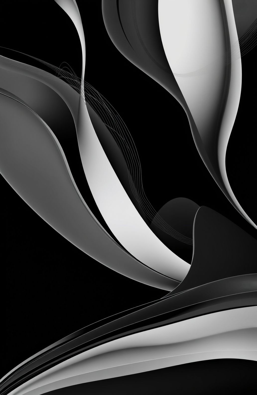 Wallpaper Abstract Black White