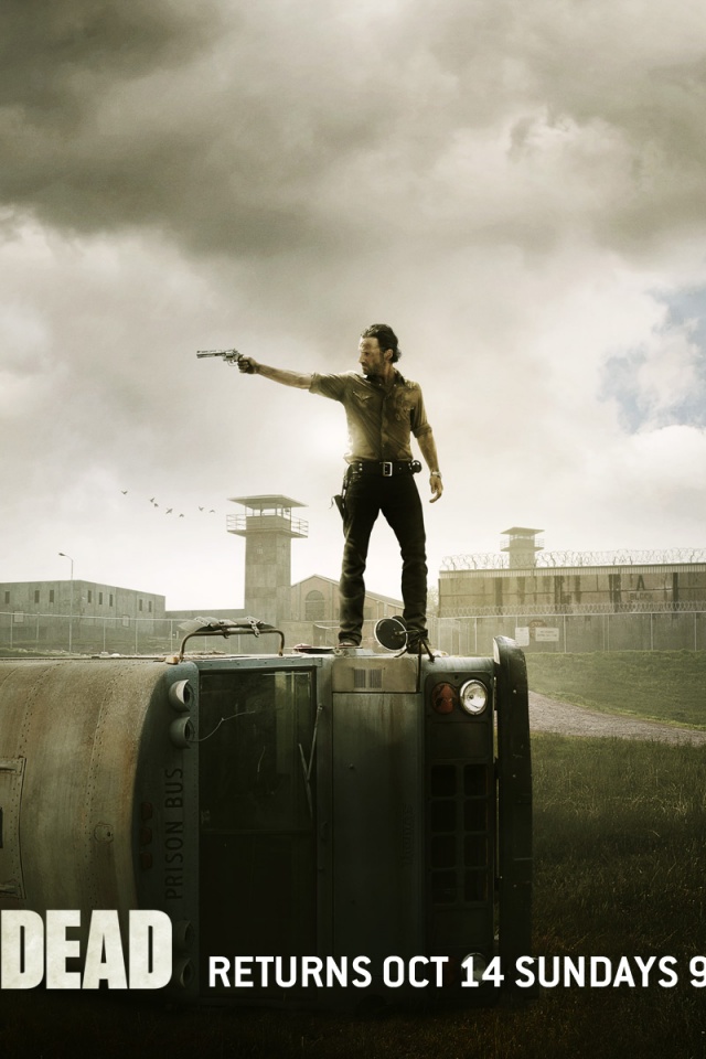 640x960 The Walking Dead Season 2 Poster Iphone 4 wallpaper
