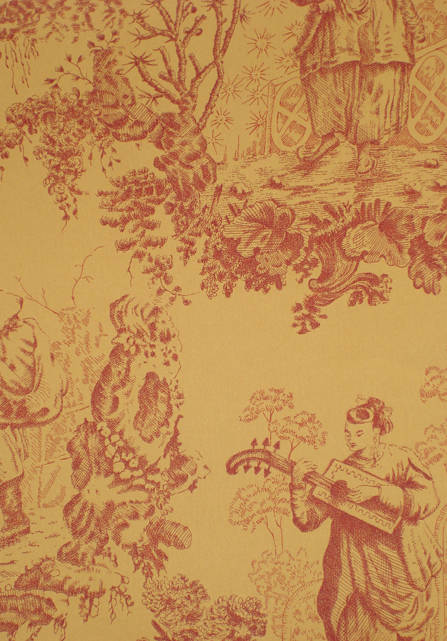 oriental toile wallpaper   weddingdressincom