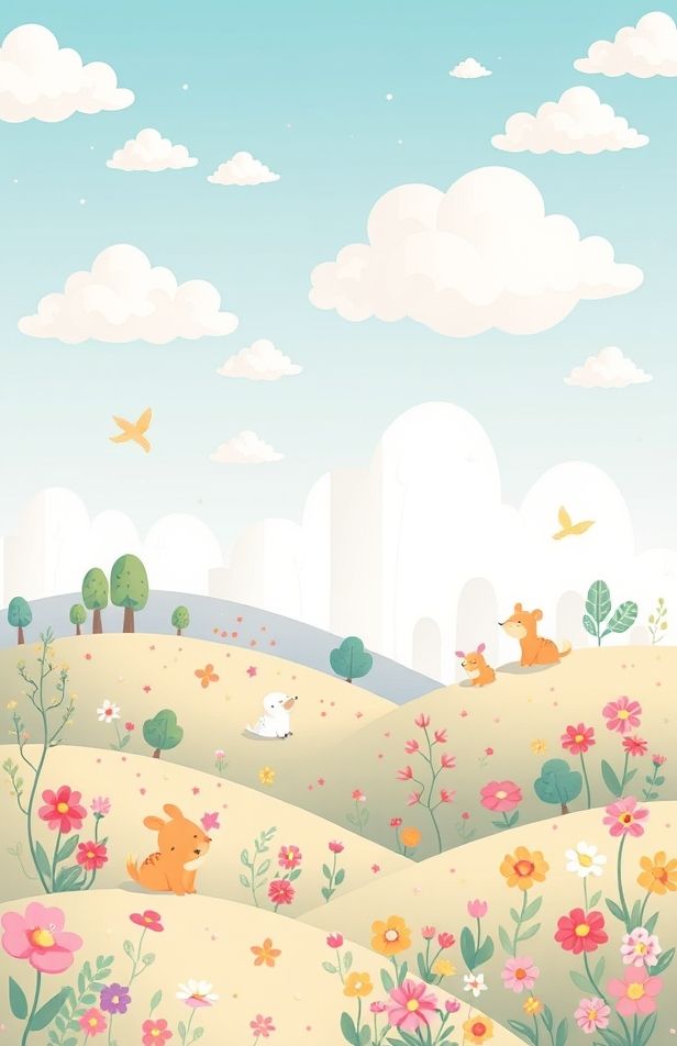 Aesthetic Cartoon Image Wallpaper