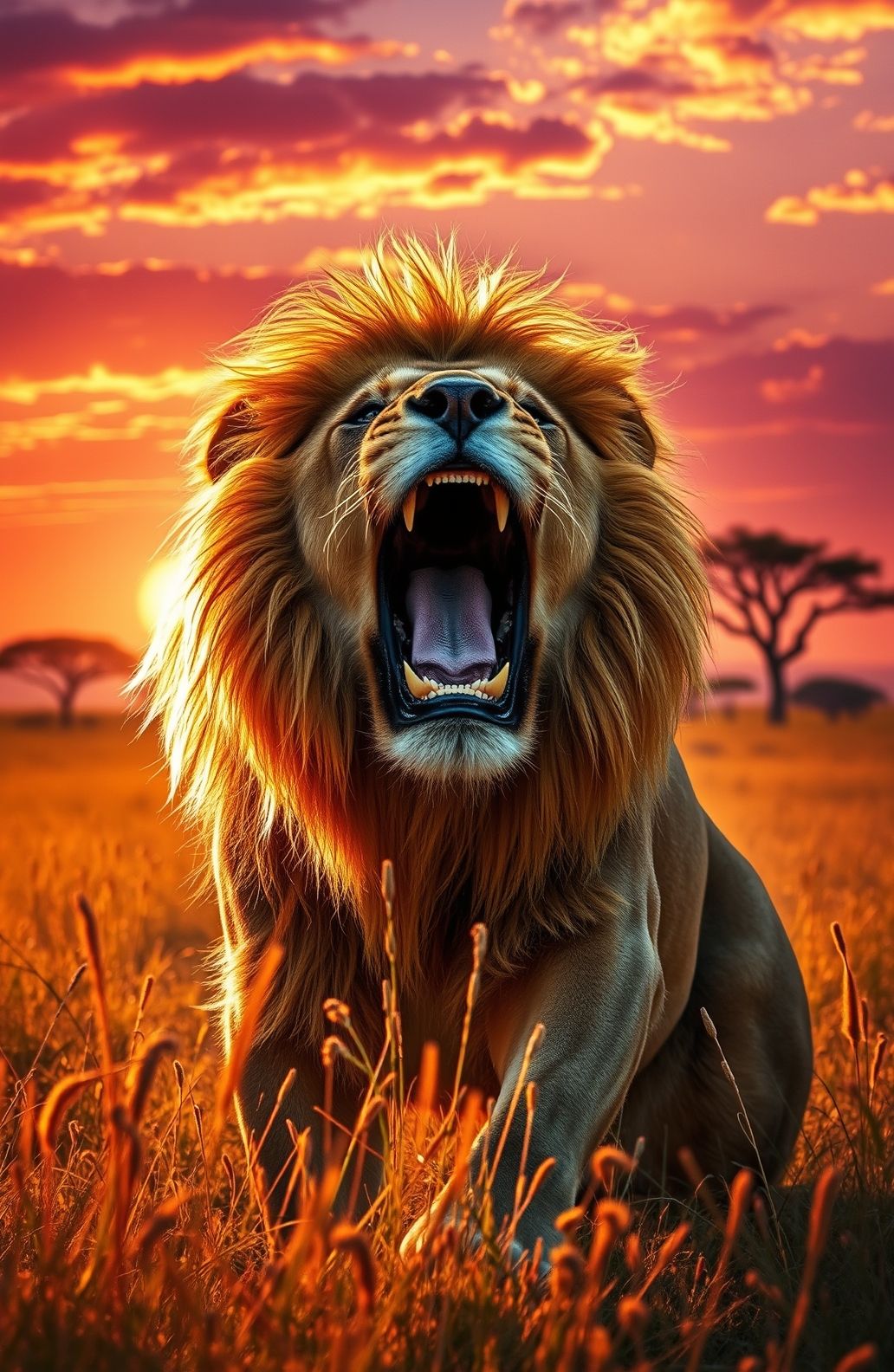 Lion Roar Wallpaper