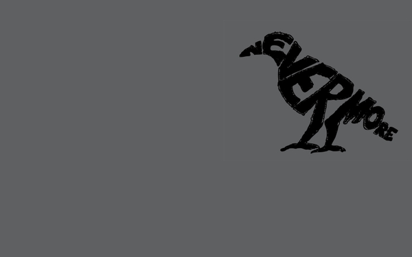 Edgar Allan Poe Ravens Wallpaper Typography