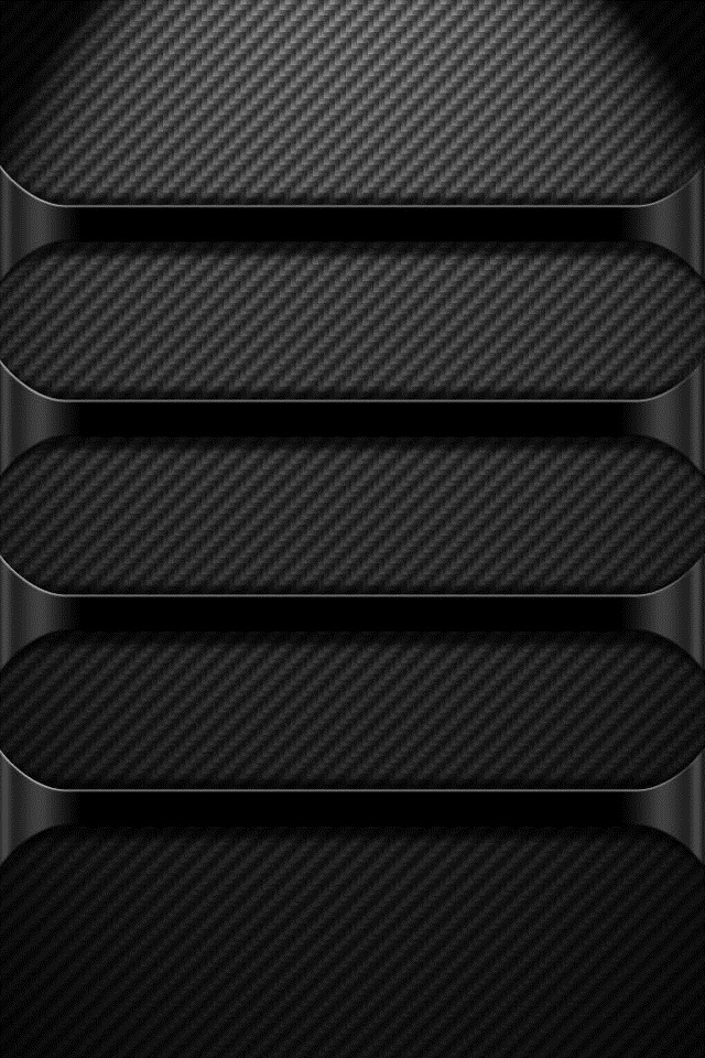 Black Chrome HD iPhone4 Wallpaper
