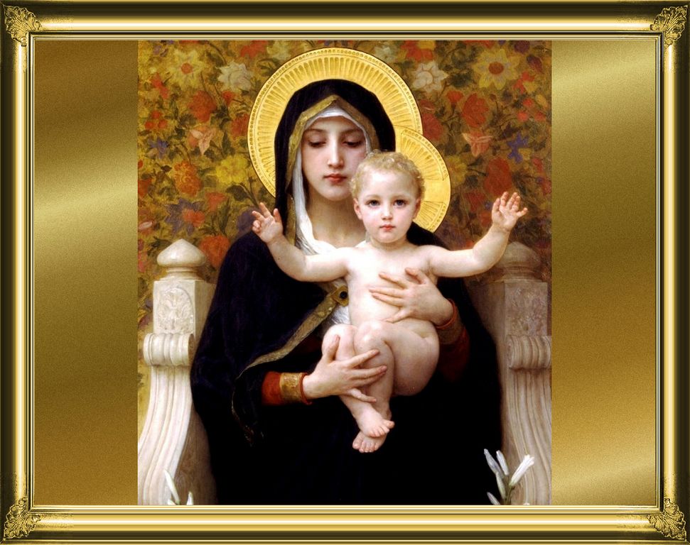 Mary And Baby Jesus Wallpaper