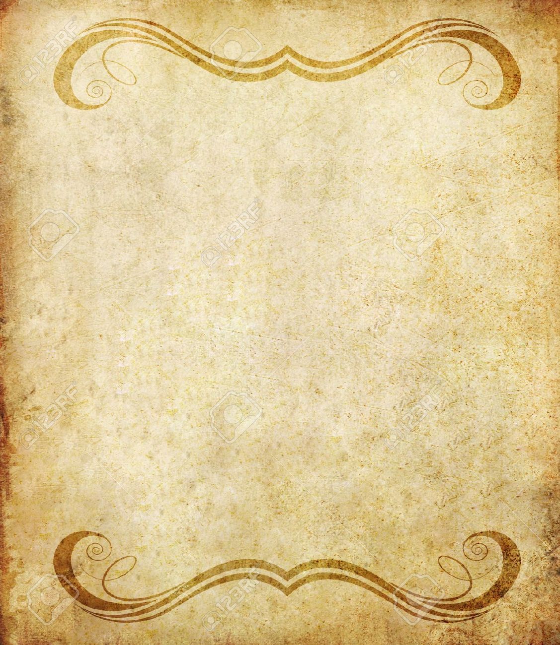Old Grunge Paper Background With Vintage Style Stock Photo