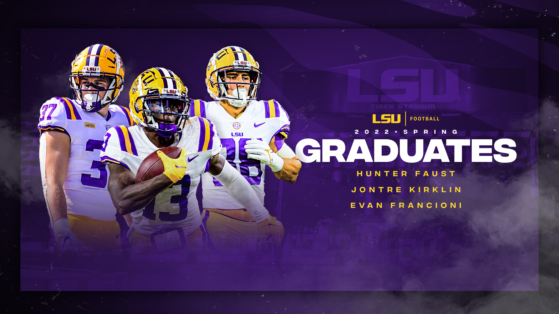 Four Football Players Earn College Degrees   LSU Academic Center