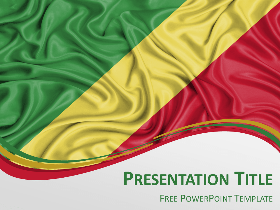 Congo Flag Powerpoint Template Presentationgo