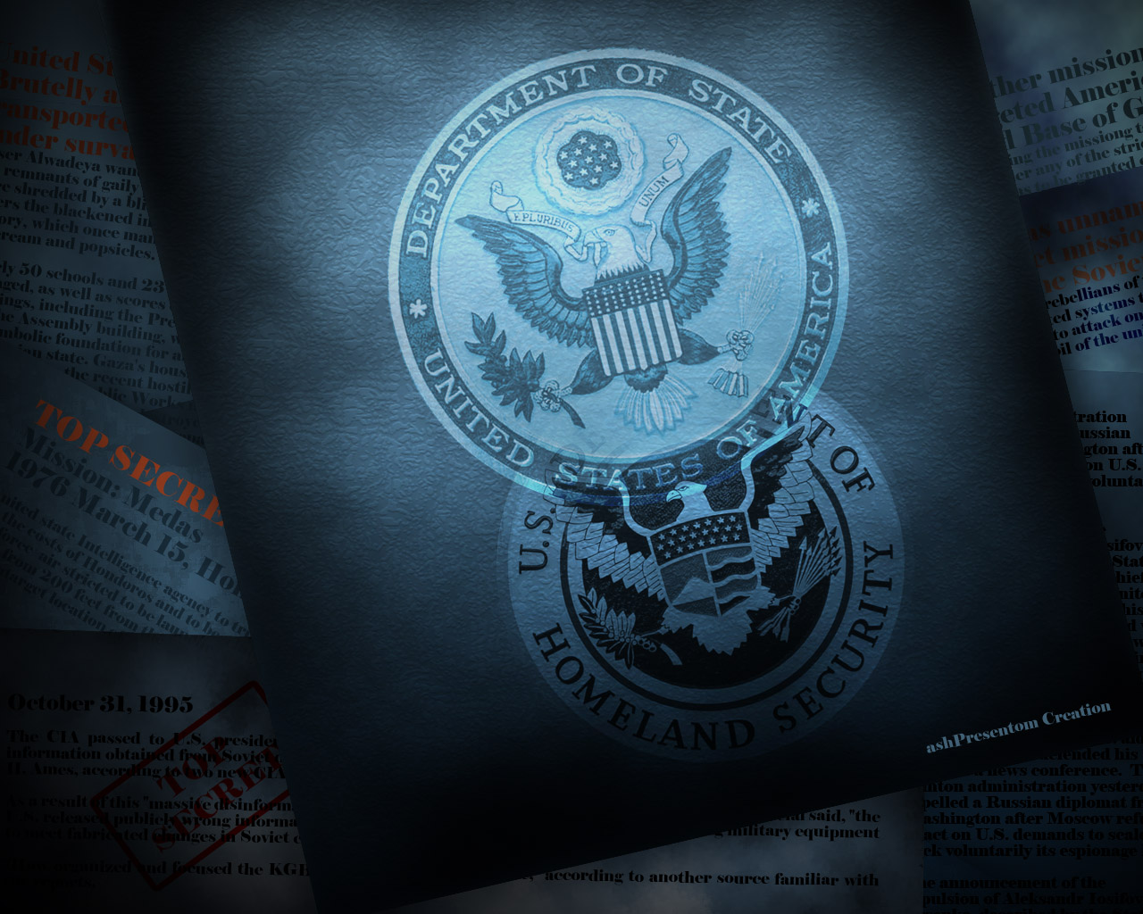 Top Secret US Intelligence by ashPresentom   Desktop Wallpaper
