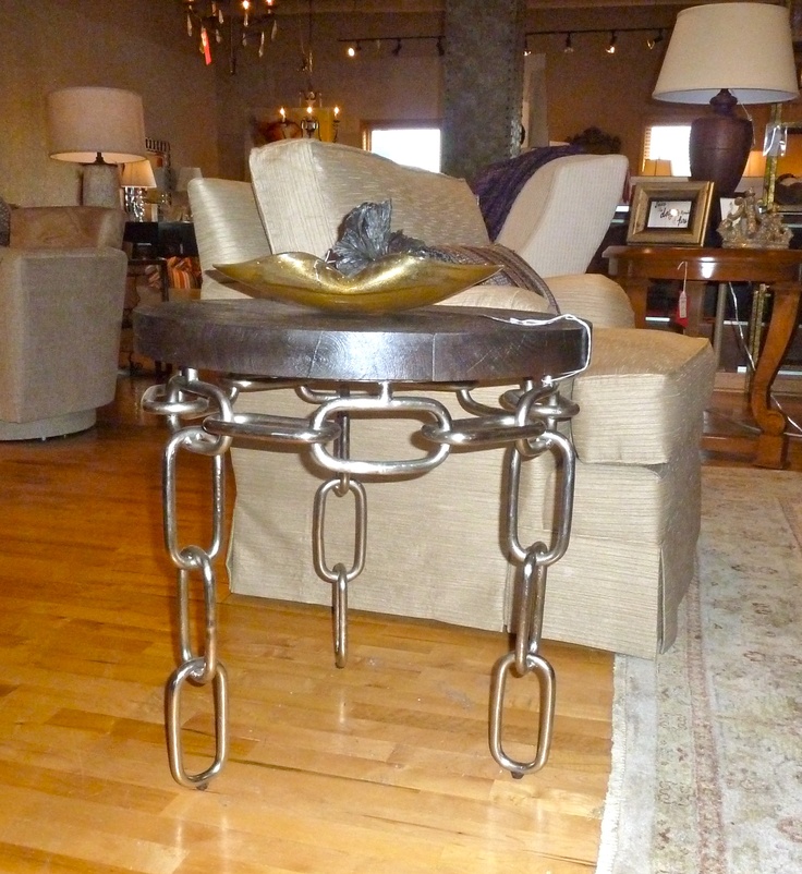Nice Legs This Gorgeous Chain Link Side Table Is One Of Those Pieces