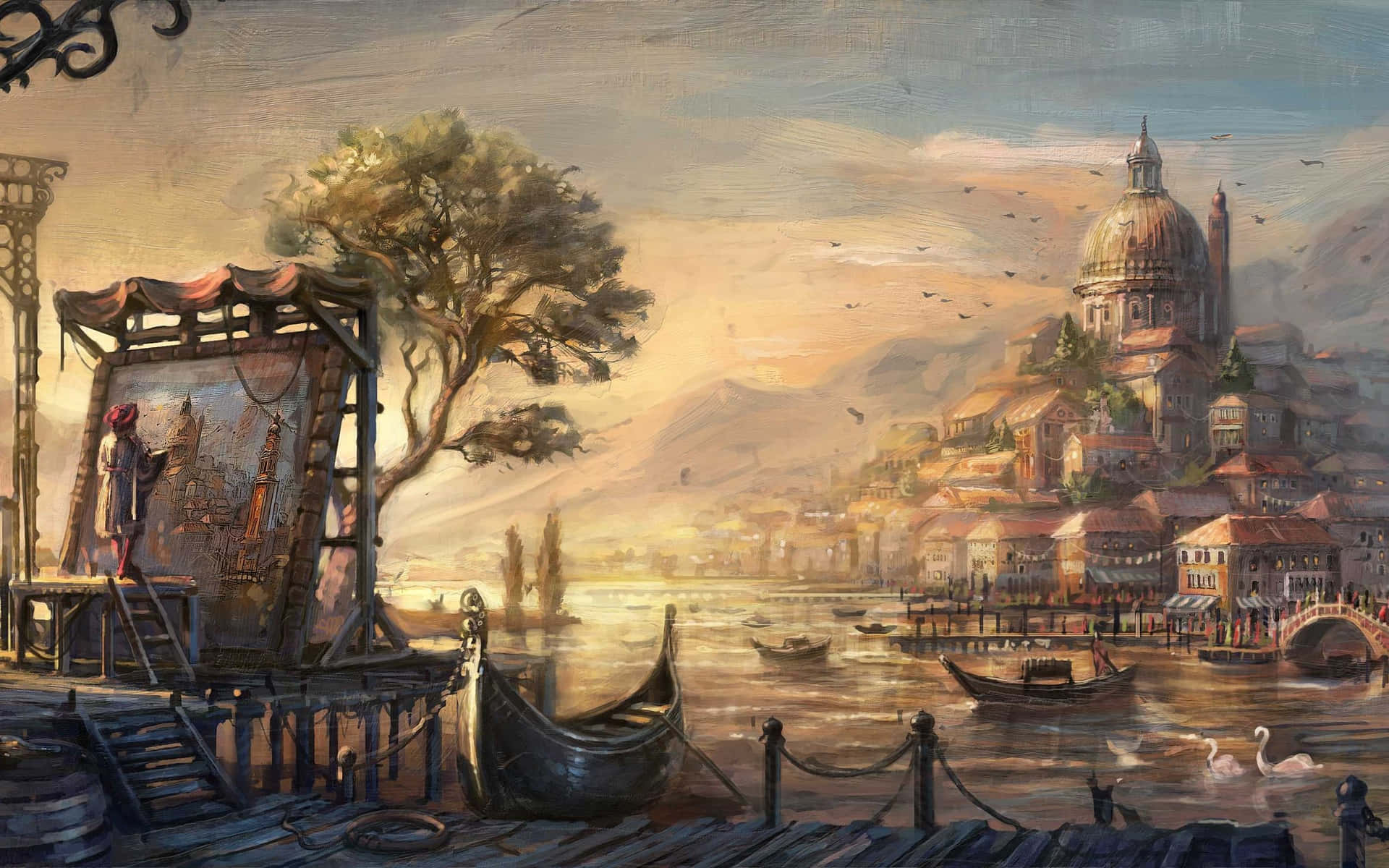 Oil Painting Wallpaper