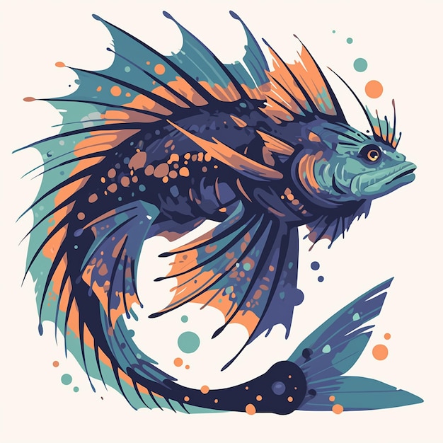 Flying Gurnard Spreading Its Fins Wallpaper
