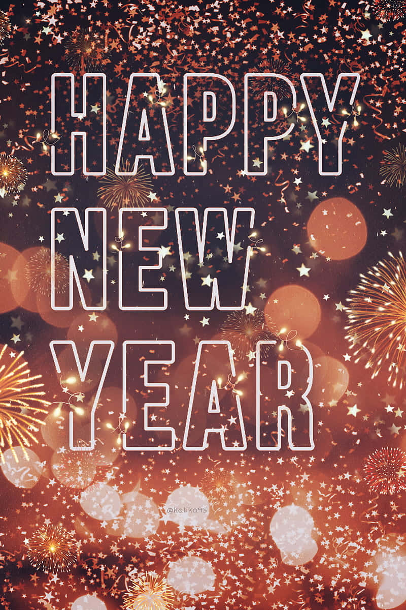 Happy New Year Phone Wallpaper