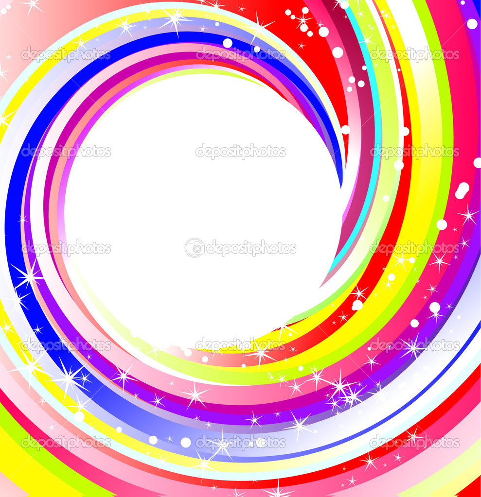 Rainbow Background Vector Illustration