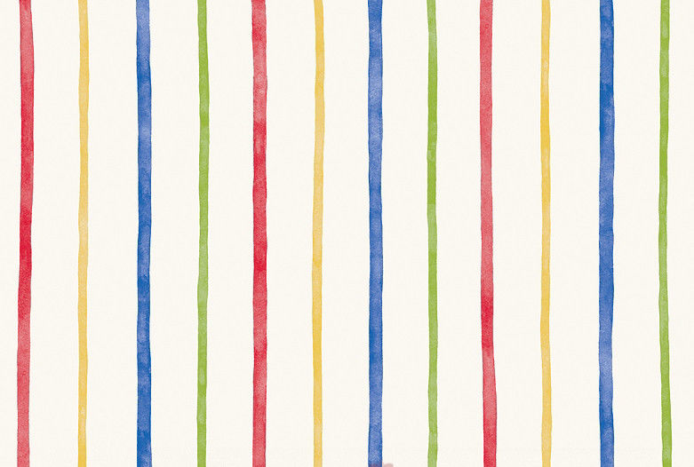 Rainbow Blue Red Yellow Green Thin Stripe Wallpaper Gu93131