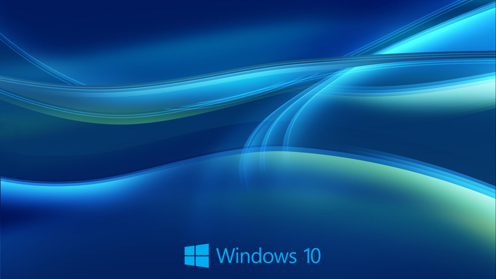 Windows 10 Wallpaper HD in Blue Abstract with New Logo HD Wallpapers 1920x1080