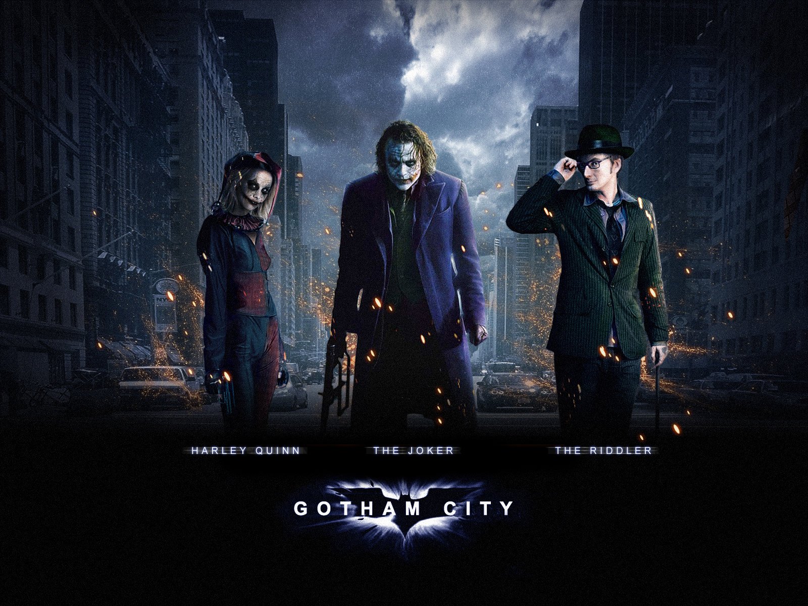 Batman Gotham City Wallpaper by Billoi on