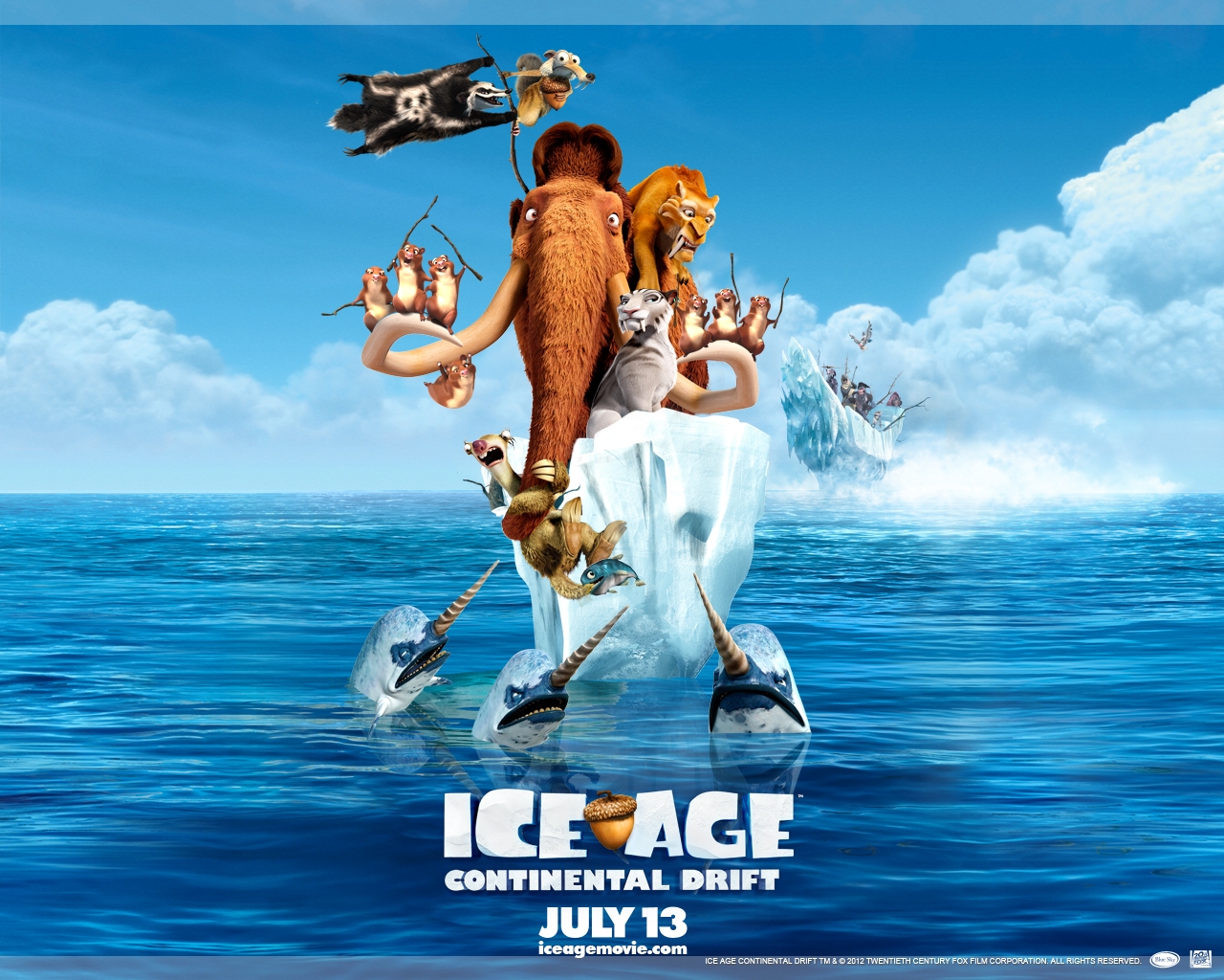 ice age continental drift wallpaper hd Movie Wallpaper 1280x1024