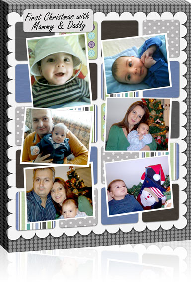 Photo collage canvas from your pictures Unique photo collage poster 385x567
