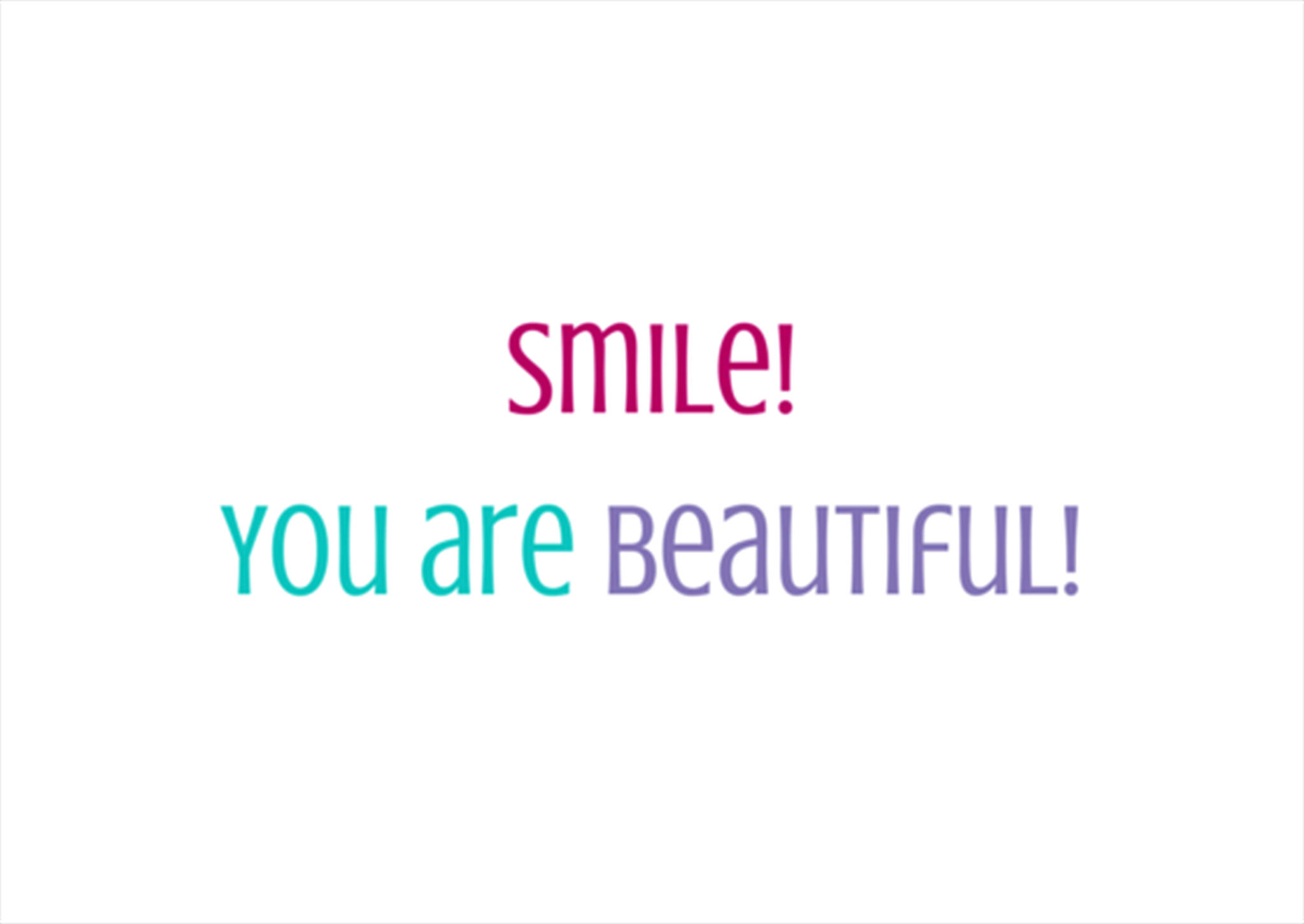 You Are Beautiful Inspiring Quote Wallpaper