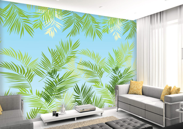 Floral Nature Mural Wallpaper Contemporary East