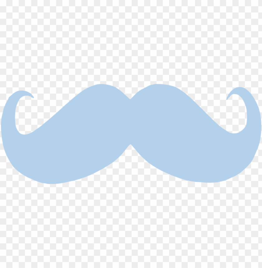 Blue Mustache Clipart Baby Png Image With