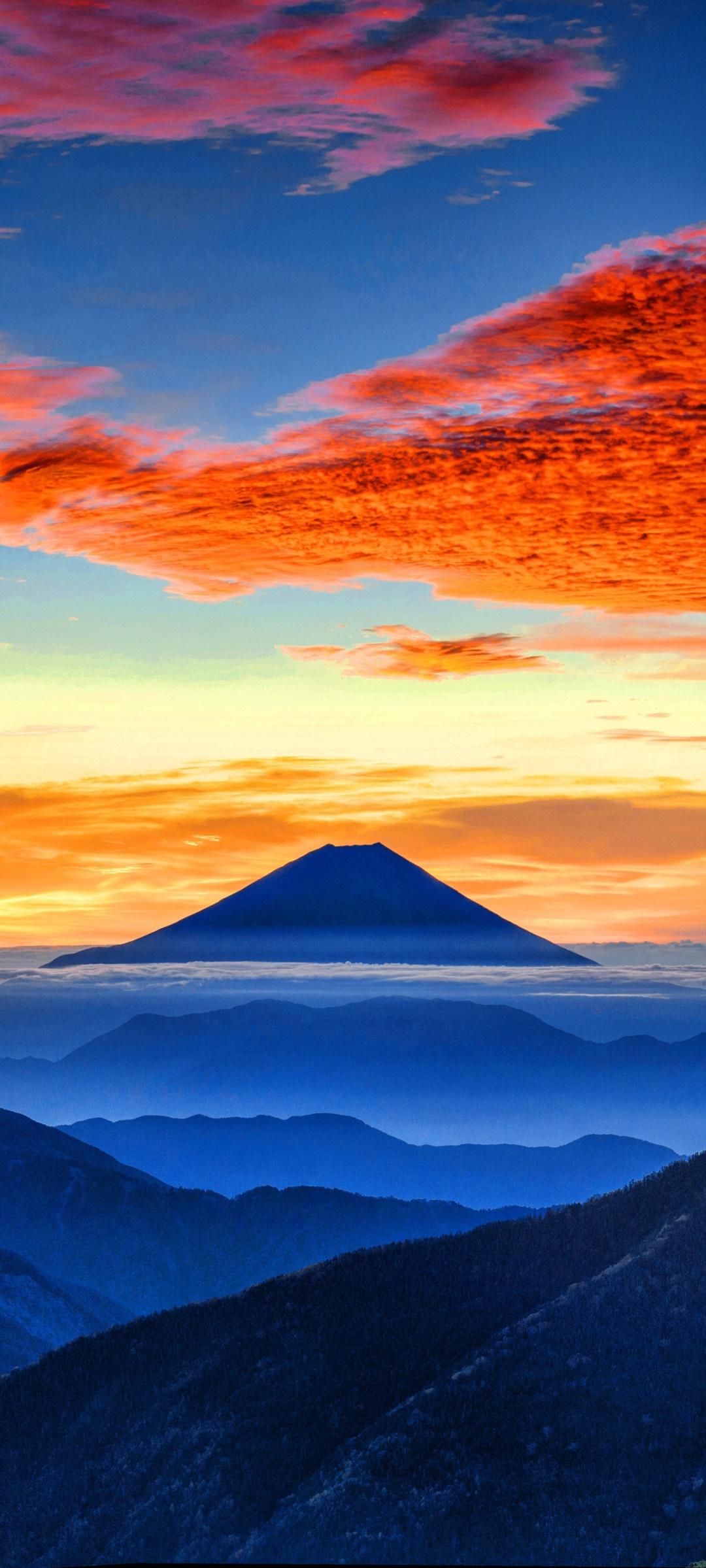 Wallpaper Id Earth Mount Fuji Phone Cloud