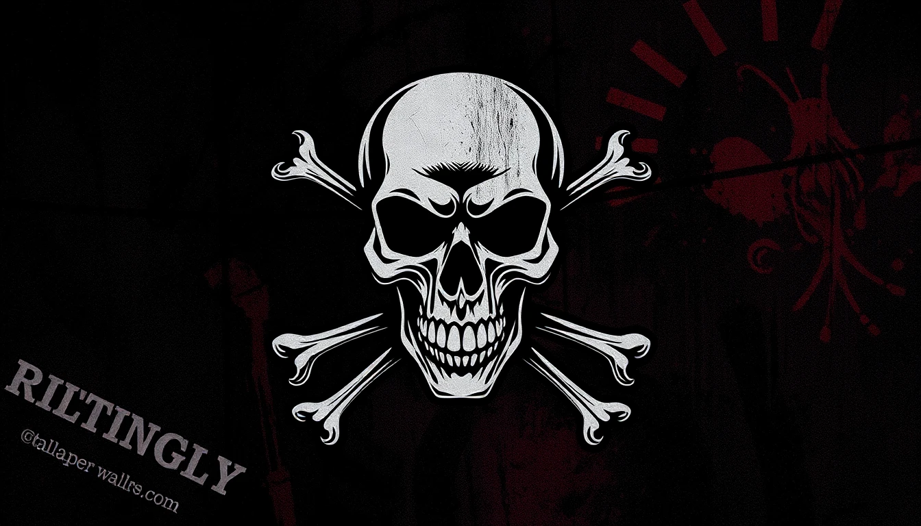 Skull Crossbones Wallpaper