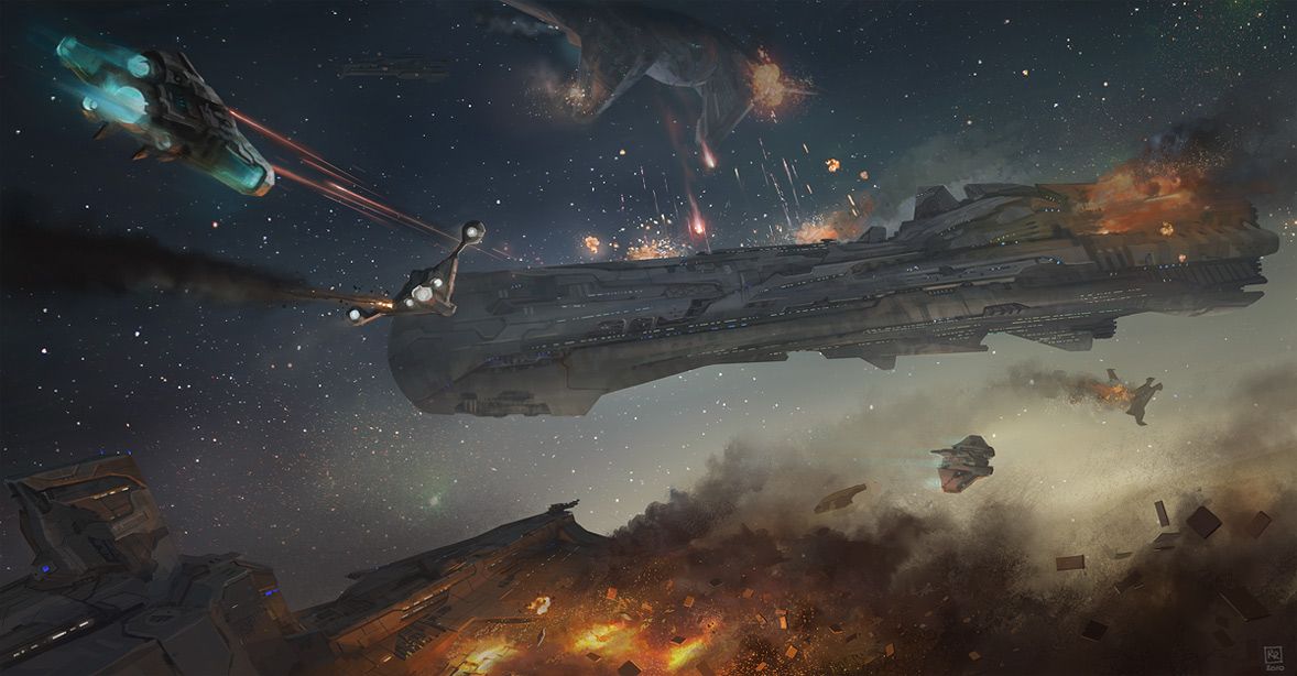 Concept Spaceship Art By Roberto Robert Sci Fi